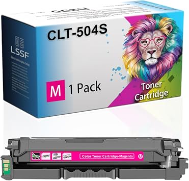 Compatible for Samsung Xpress C1810W C1860FW CLX-4195 CLX-4195FW CLX-4195N CLX-4195FW CLX-4170 CLP 415 CLP 415N CLP 415NW Printers, CLT-504S CLT-K504S C504S M504S Y504S Toner Cartridge Magenta