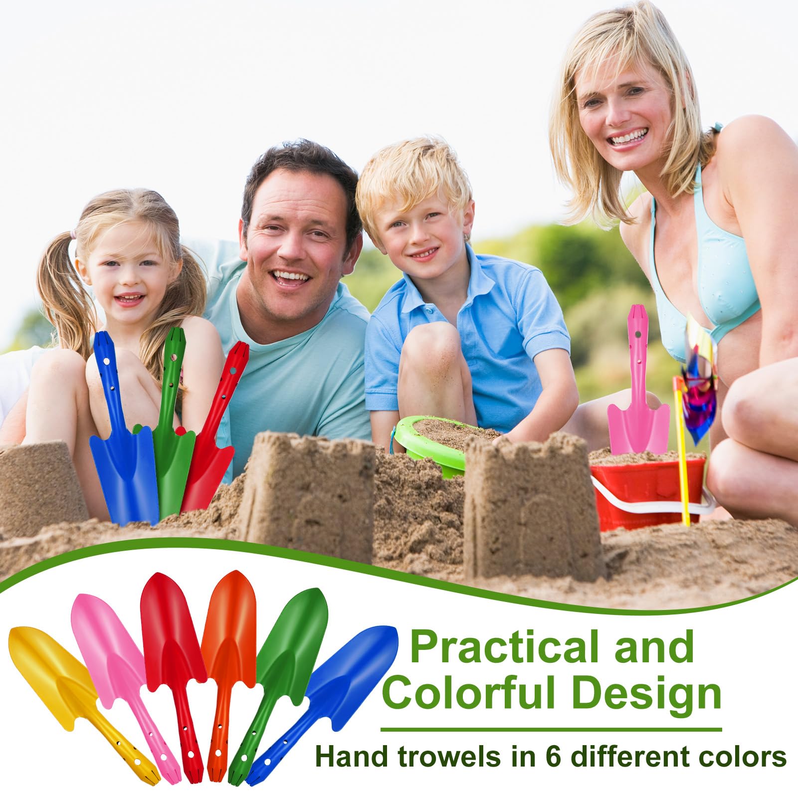 Mini pala a mano colorata in metallo per scavare trapianto, pala da giardino per trapiantare piante grasse per bambini, adolescenti, donne, uomini, regalo per interni ed esterni, 6 colori (18 pezzi