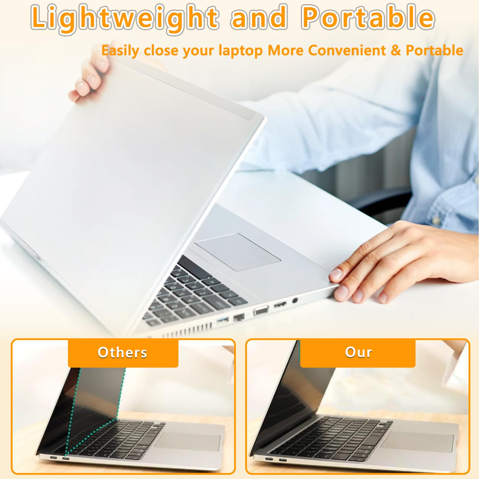Filtro Privacy 14 Pollici 16:9, Rimovibile, Anti Luce Blu Pellicola, Anti-Spia Pellicola Privacy Filter per 14" Computer Laptop Compatibile con dell/HP/Acer/Lenovo/ThinkPad/Samsung/ASUS/Sony