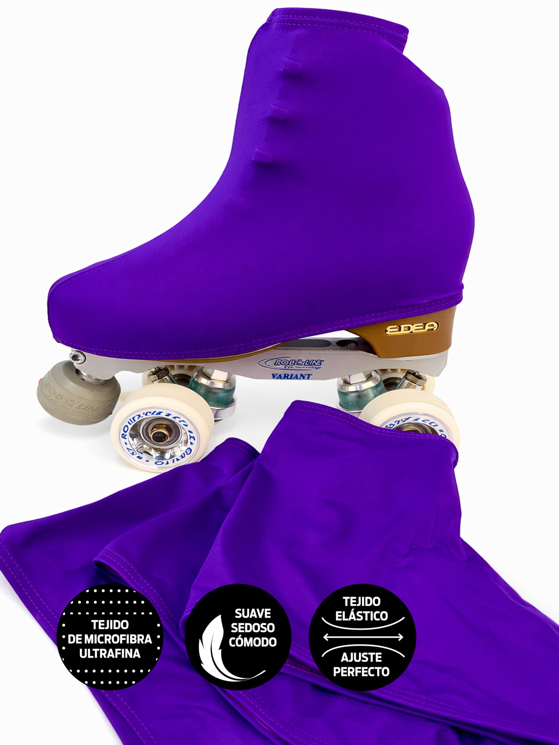 CRLSPORT Cubre patín para niña y mujer, Funda PatinSkate 180 Densidad Talla Universal Lila Oscuro