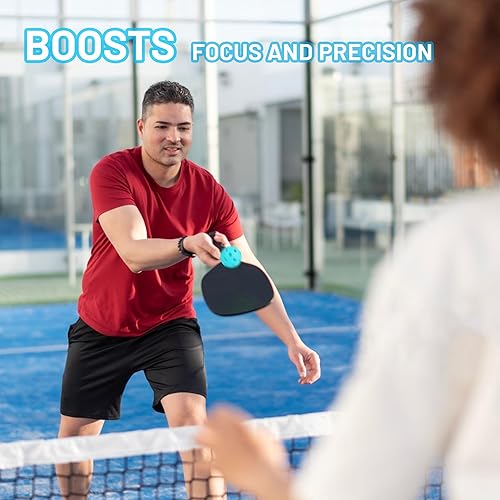 Miniatura 4 de Mini bolas de pickleball de 1.654 pulgadas, paquete de 9 bolas silenciosas para uso en interiores y exteriores, herramienta de práctica para