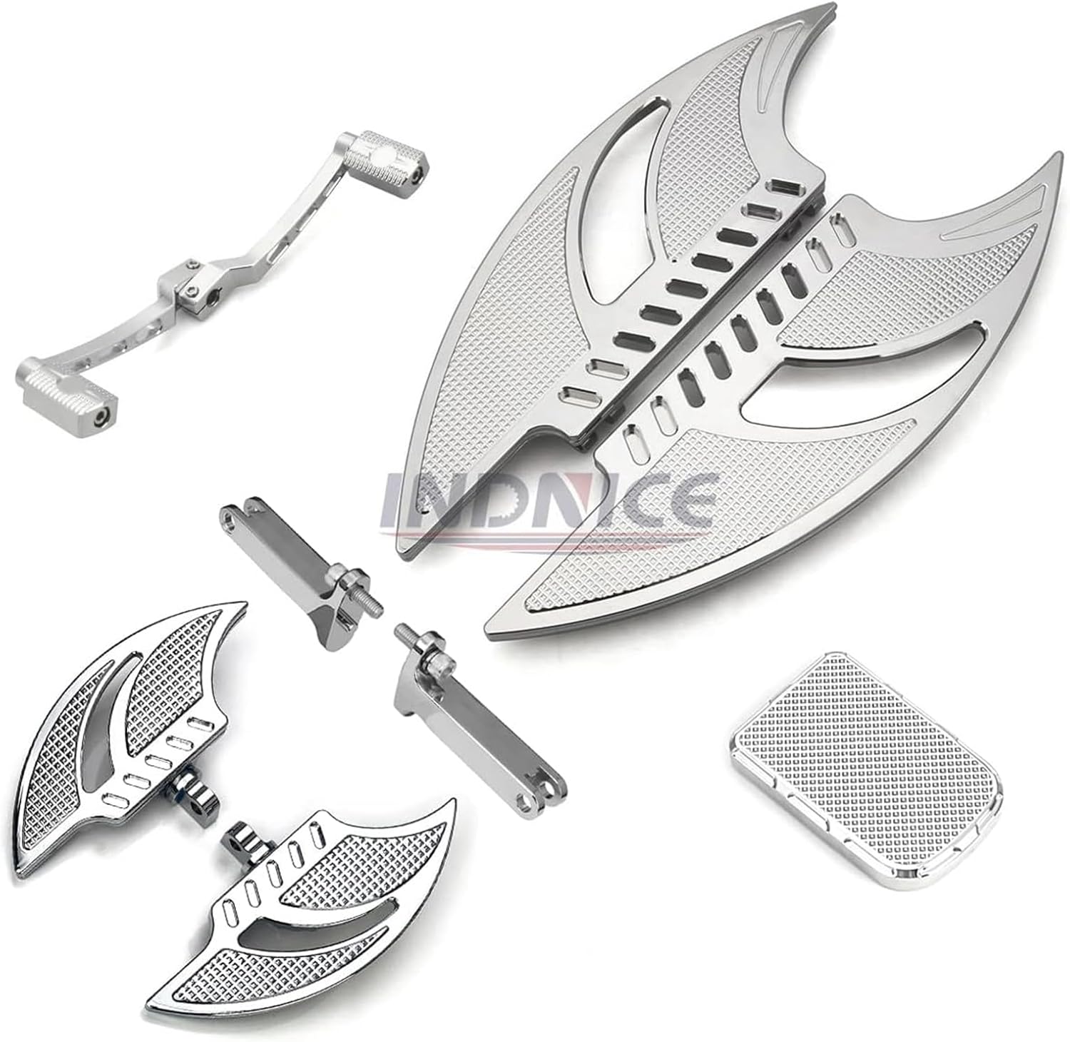 Happy-motor Fit for Harley Chrome Floorboard Heel Toe Shift Lever Passenger Footboards Road King Flhr Road Street Glide Ultra Ultra Limited Low Flhtkl 1980-2020