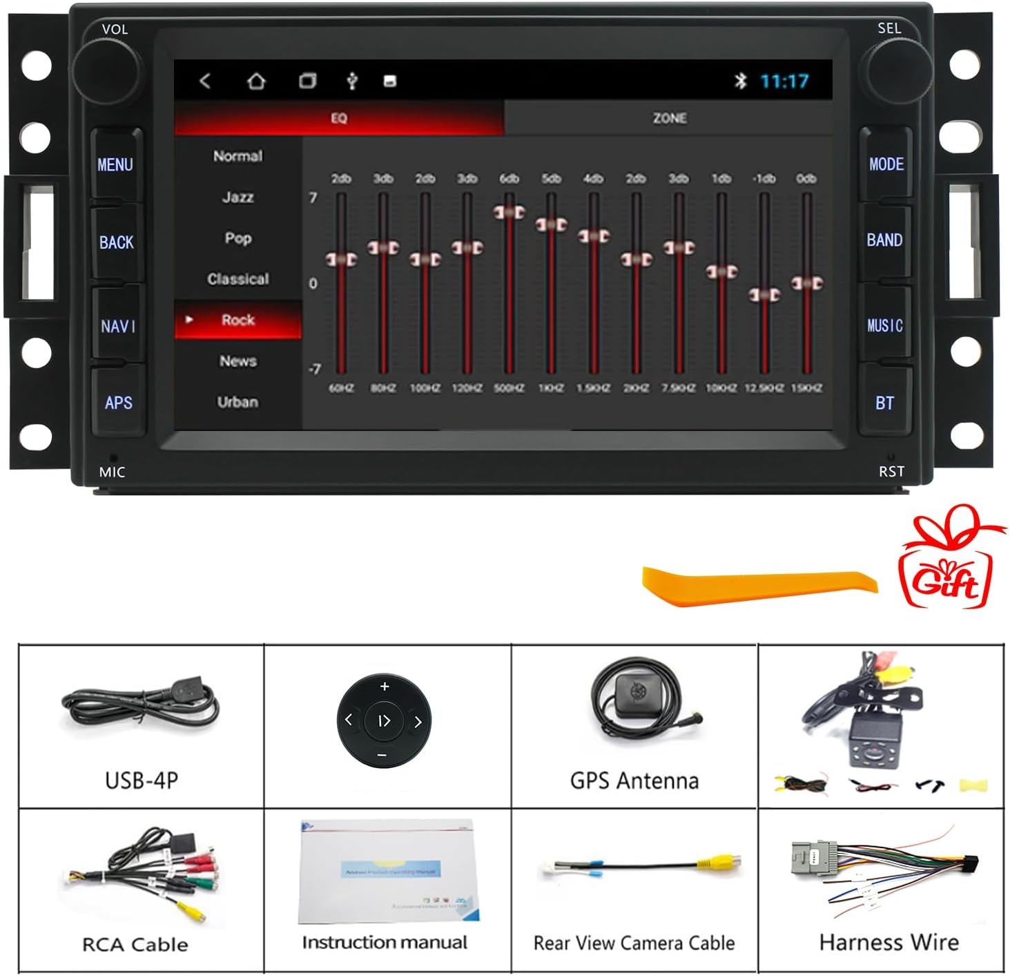 for Chevy Corvette C6 Radio Upgrade 2005-2013,8core CPU,IPS Touch Screen Stereo,carplay Android Auto,Free Camera
