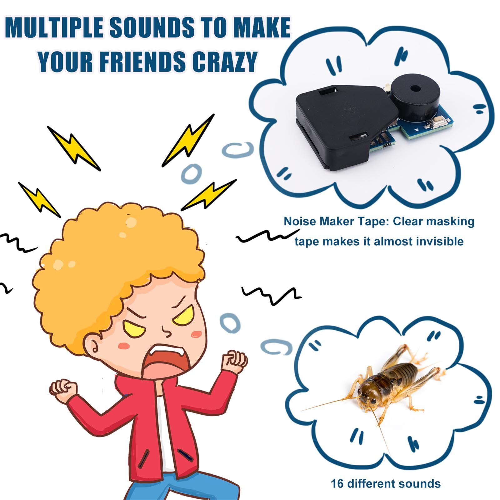 BTFO 6pcs Cricket Noise Maker Prank - Image 4