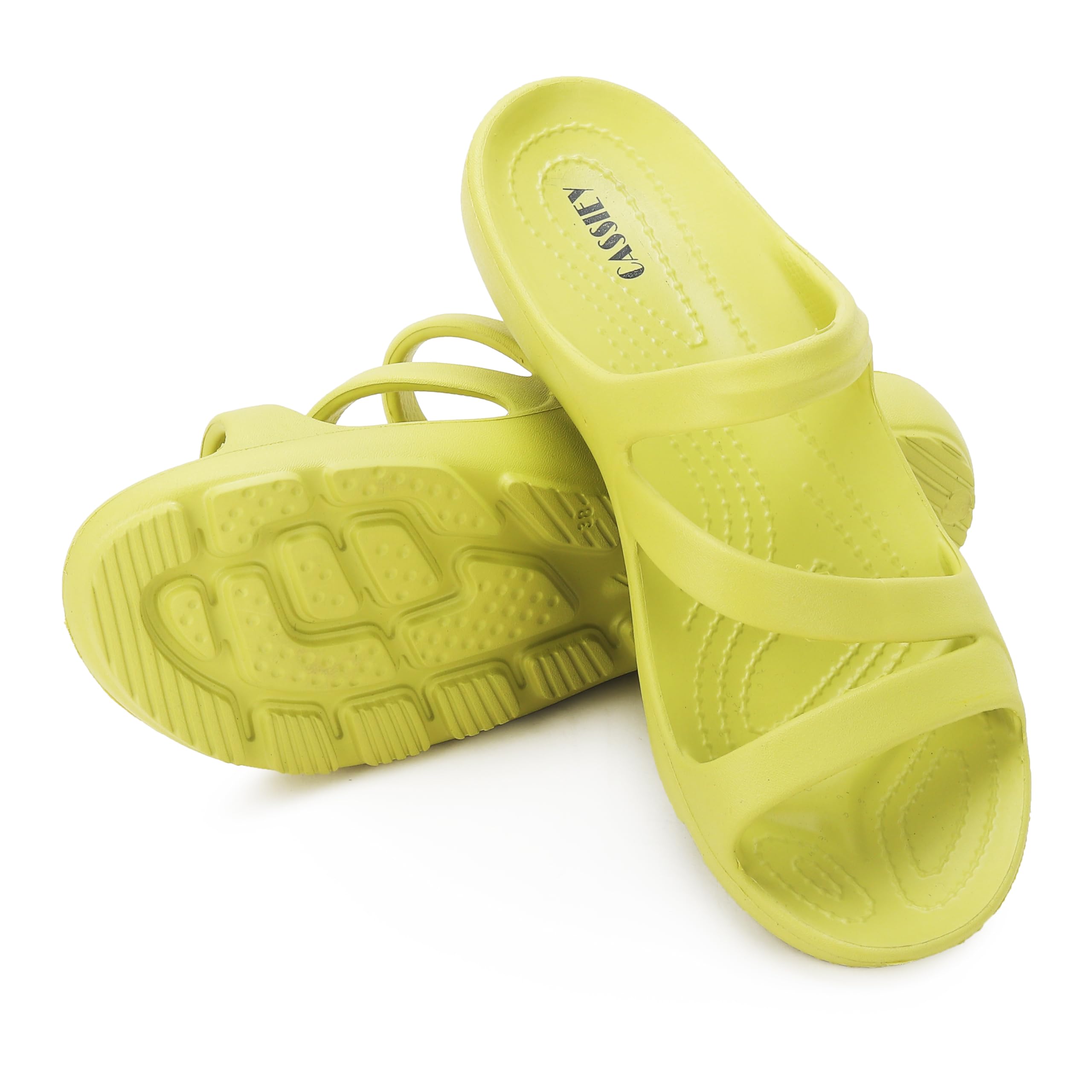 CASSIEY Womens Swiftwater Sandals | Classic Retro Rezort Sandal Slipper- Yellow (B0CR8HN6KD) Amazon Price History, Amazon Price Tracker