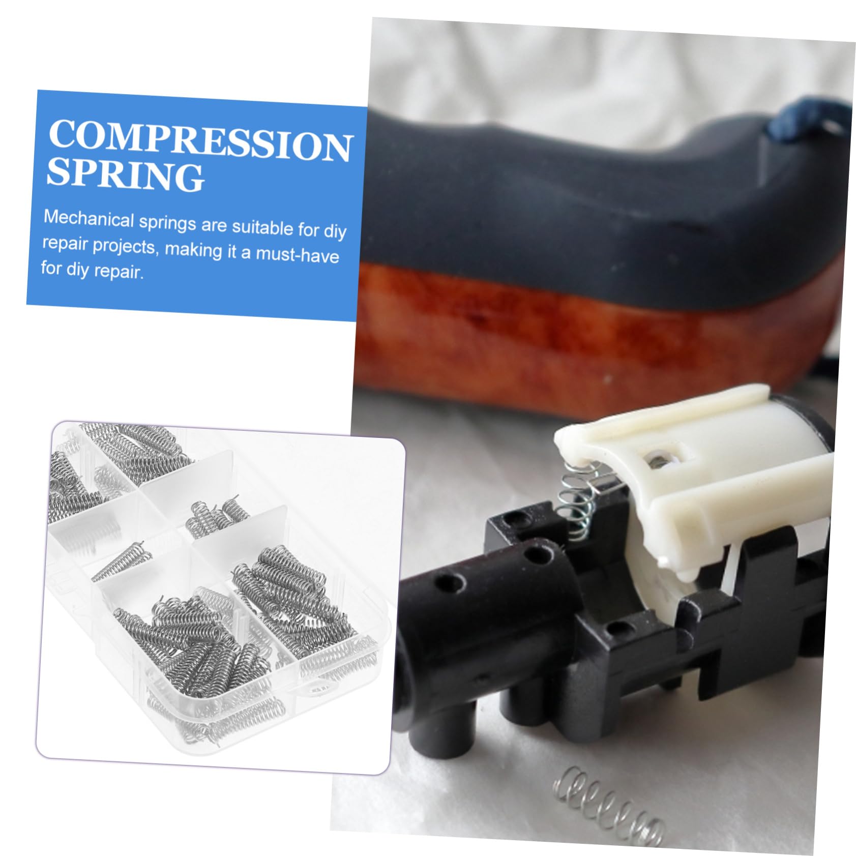 SOLUSTRE DIY Repair Tool Kit 100pcs Mini Mechanical Springs Stainless Steel Compression Springs for Crafts