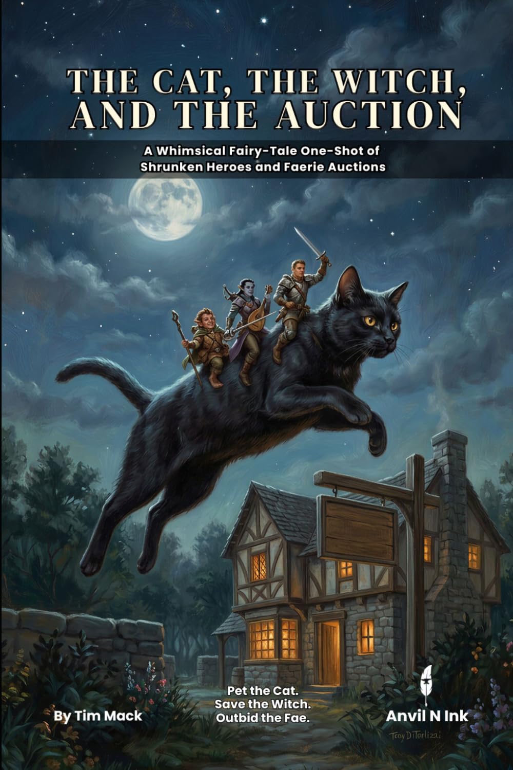 The Cat, the Witch, and the Auction: A Whimsical D&D 5e Fairy-Tale One-Shot Adventure for 2-3 Players (Levels 2-3) (The Ready Adventure Series)