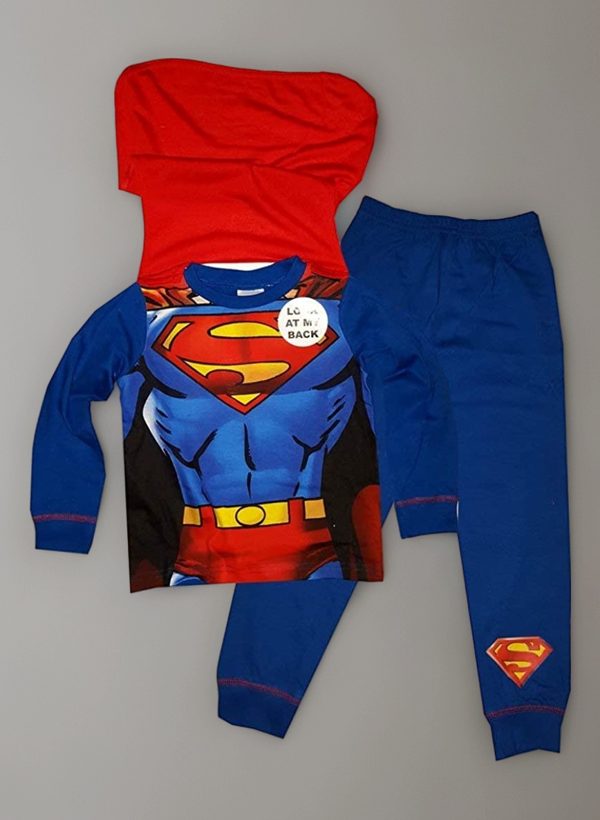 DC Comics Superman Novelty Superheroes Pyjama With Cape (2 to 8 Years)