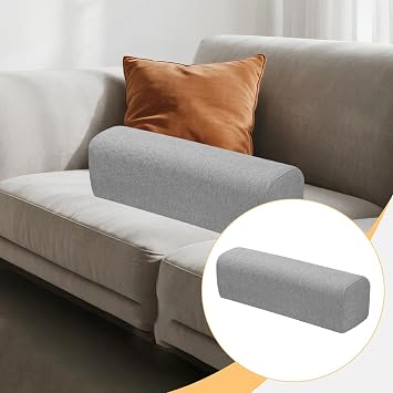 Side Armrest Cushion for Sofa Home Living Room Bed Bedroom, Deep Gray