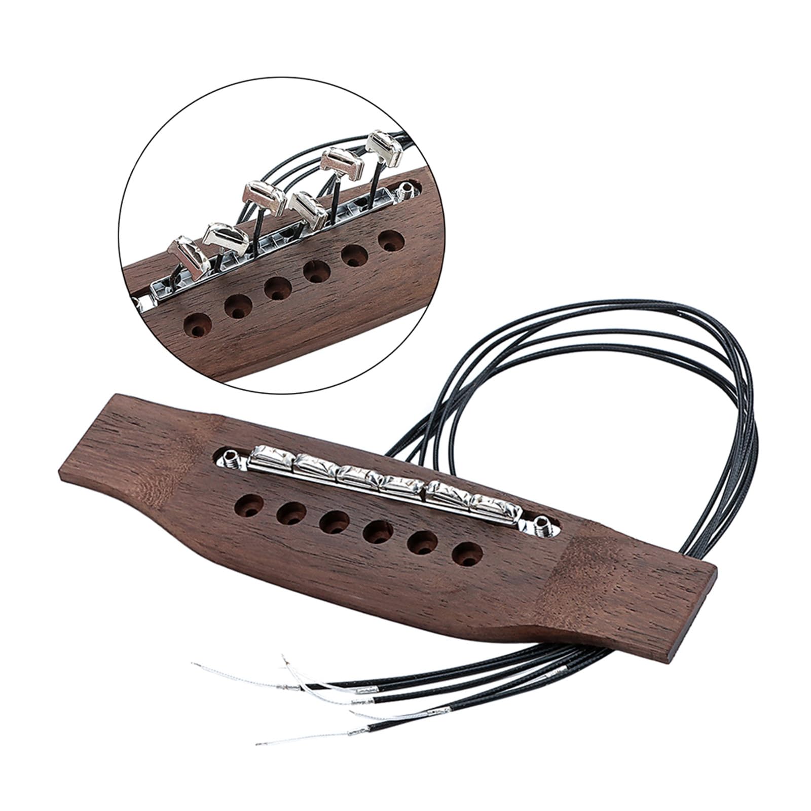 Pickup ponte per chitarra acustica ad alte prestazioni adatto per modelli di chitarra a 6 corde con struttura elettrica avanzata