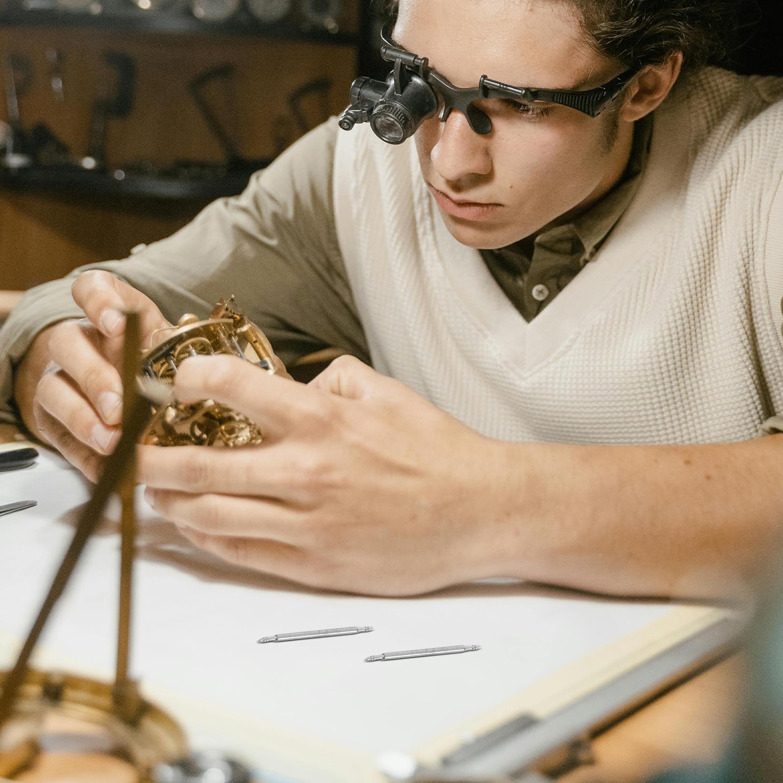1 000 Broches de réparation pour Bracelets de Montre : Barrettes à Ressort en Acier Inoxydable – Attaches de Rechange et Barres de Connexion pour Le réglage du Bracelet de Montre