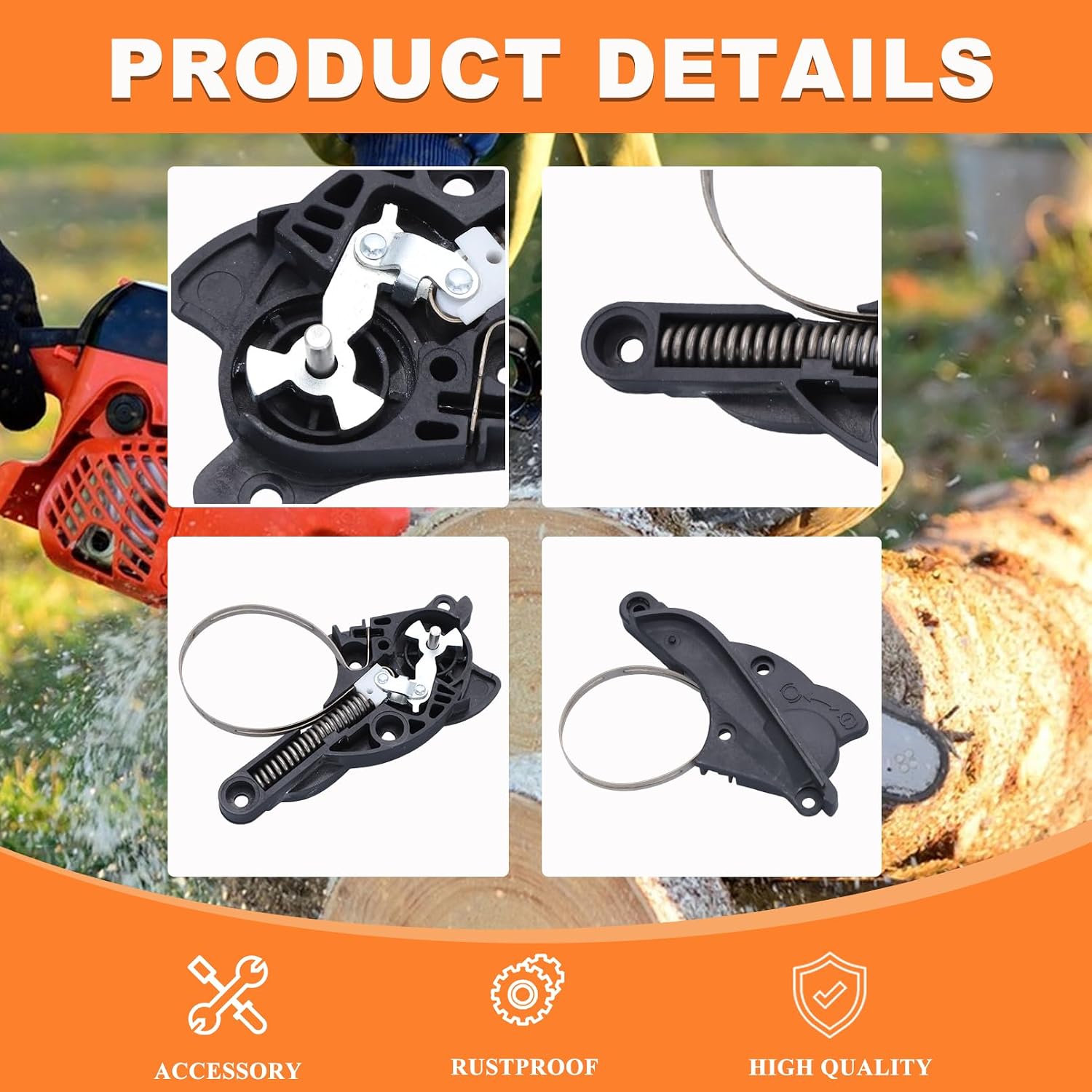PP4218A 530071893 Chain Brake Clutch Drum Sprocket Washer Kit For Poulan Pro PR4218 P3816 PL3816 PP4620AVX P3314 PL3314 P3416 PP3516AVX PP4018 33cc 35cc 42cc Chainsaw Parts 530057905 501628301