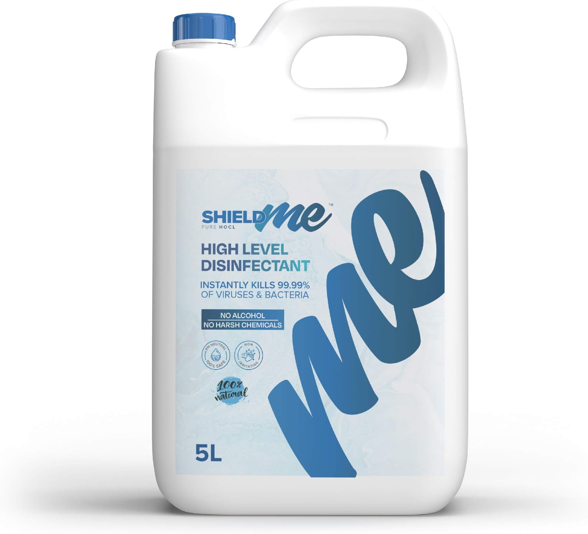 SHIELD me Hand Sanitizer Surface Disinfectant 100% Natural, 5 Litres