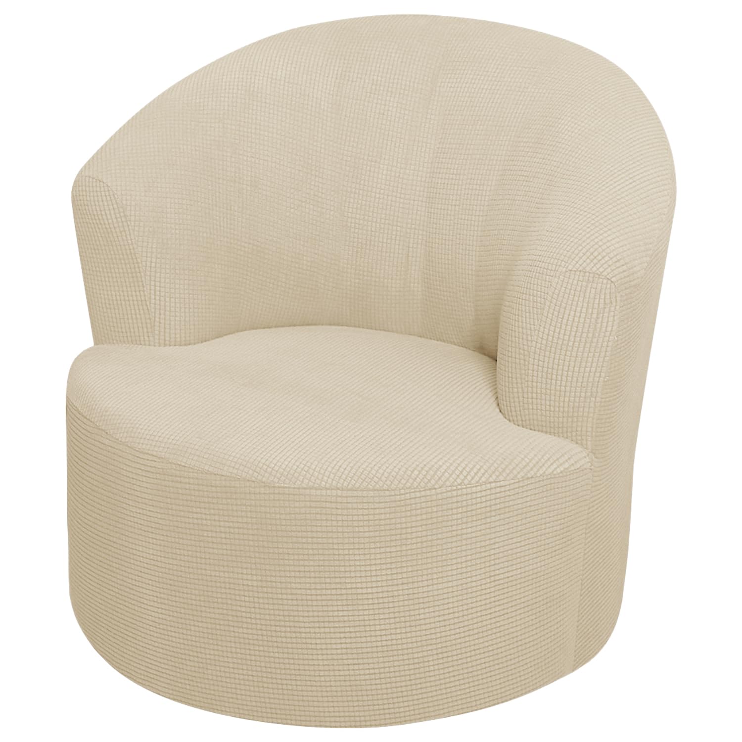 SZJIAHTM Round Club Swivel Barrel Chair Cover Modern Accent Round Club Armchair Slipcover Soft Stretch Chair Covers for Living Room