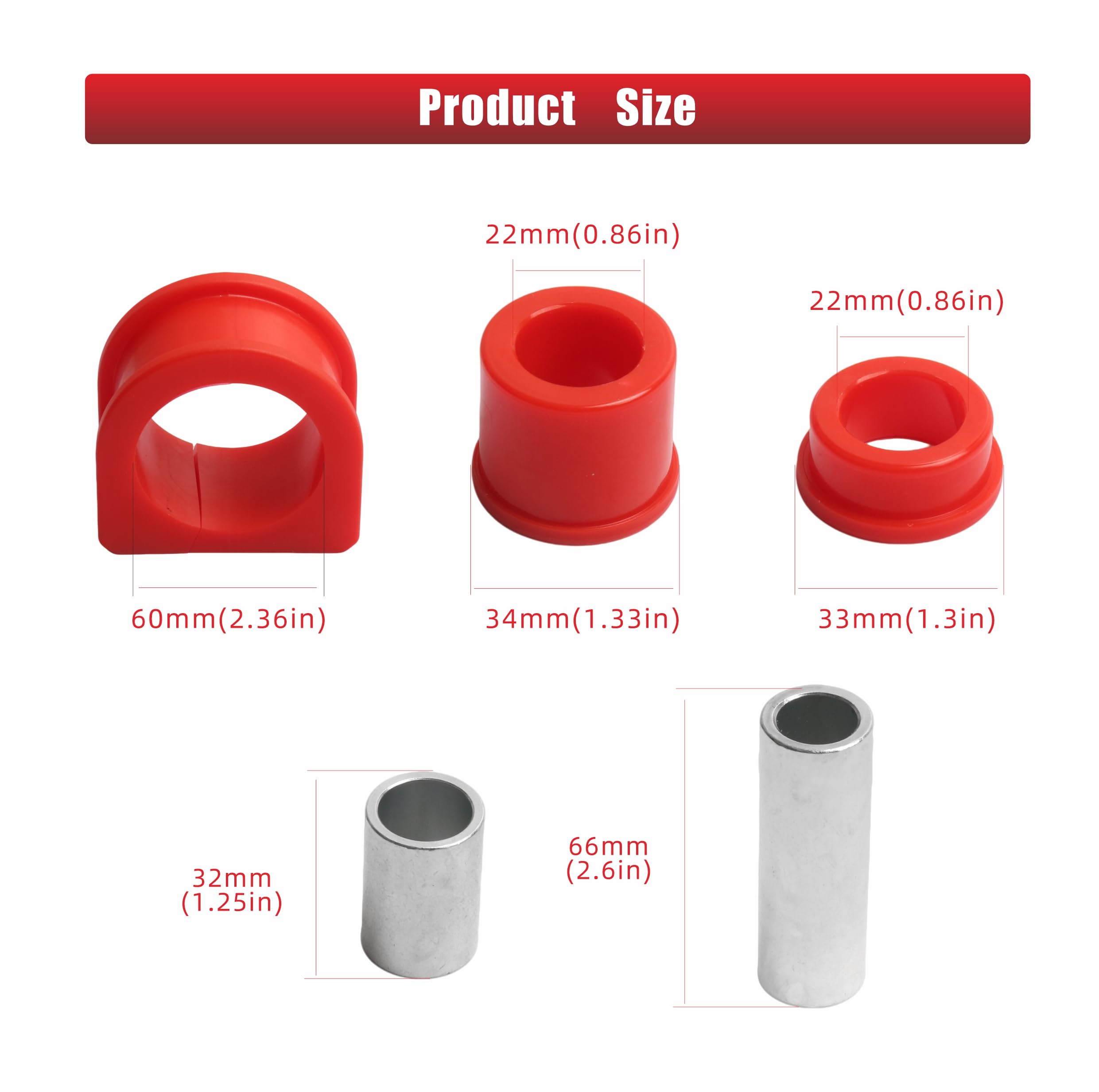 8.10103R - Kit de bujes de piñón y cremallera para Toyota 4Runner 1996-2002, Tacoma 1995-2004, Pickup 1995, sustituye al juego de bujes de engranaje de dirección #8.10103R, reemplazo de ajuste