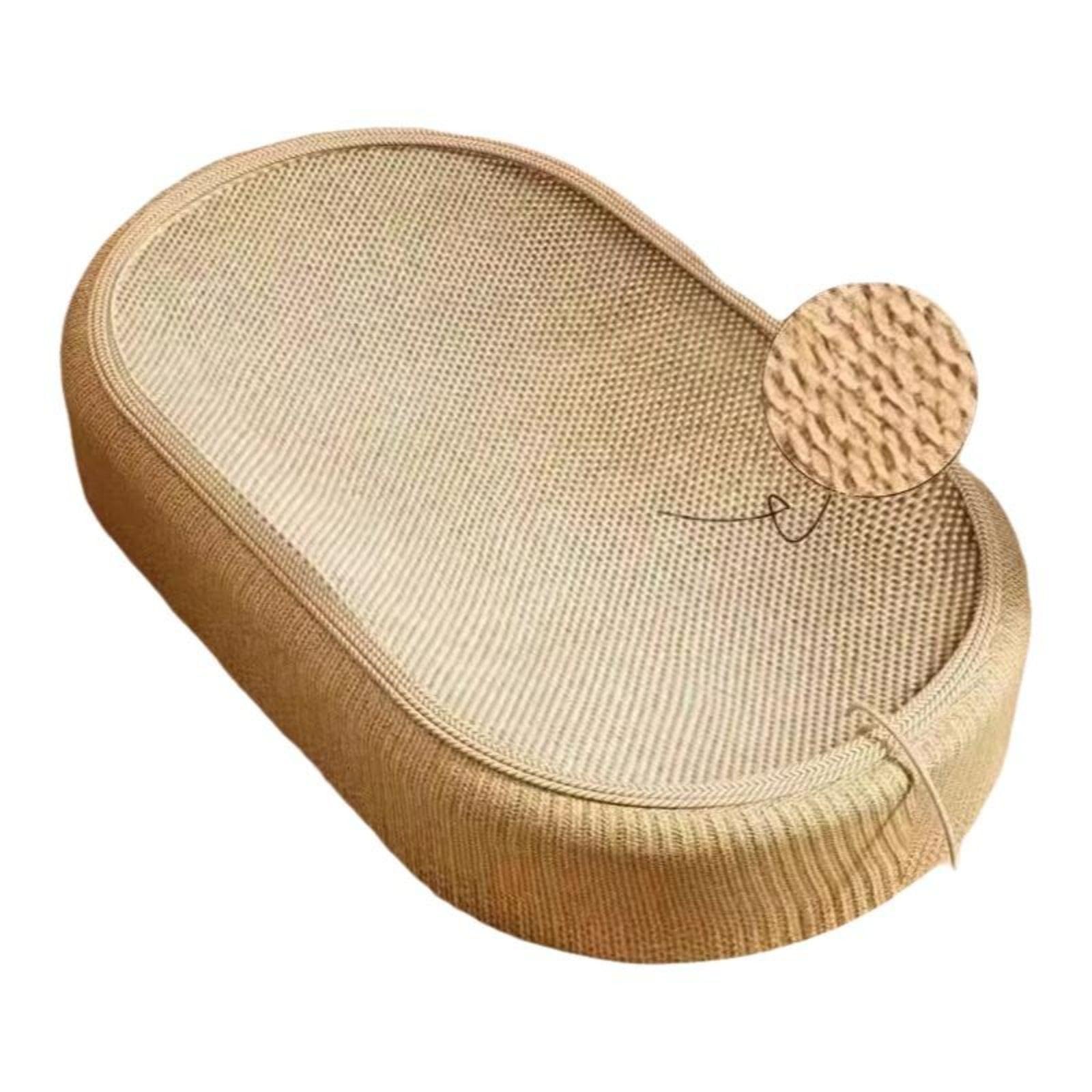 Paw Pader Bed Sturdy Cardboard Larger Large Resting for Indoor use Yellow Jute 65x40x9cm-image-40