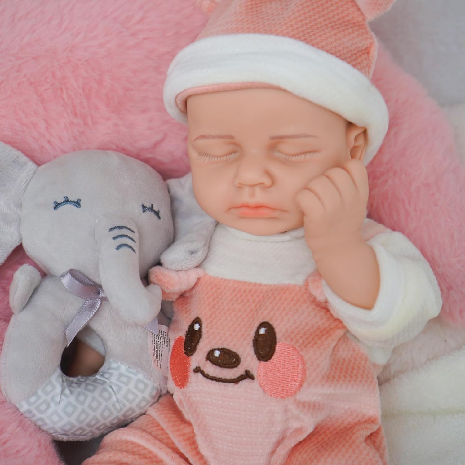 Girl 12 Inch, Full Silicone Baby Doll, Reborn Baby Dolls Silicone Full Body, Sleeping Position Newborn, Not Vinyl