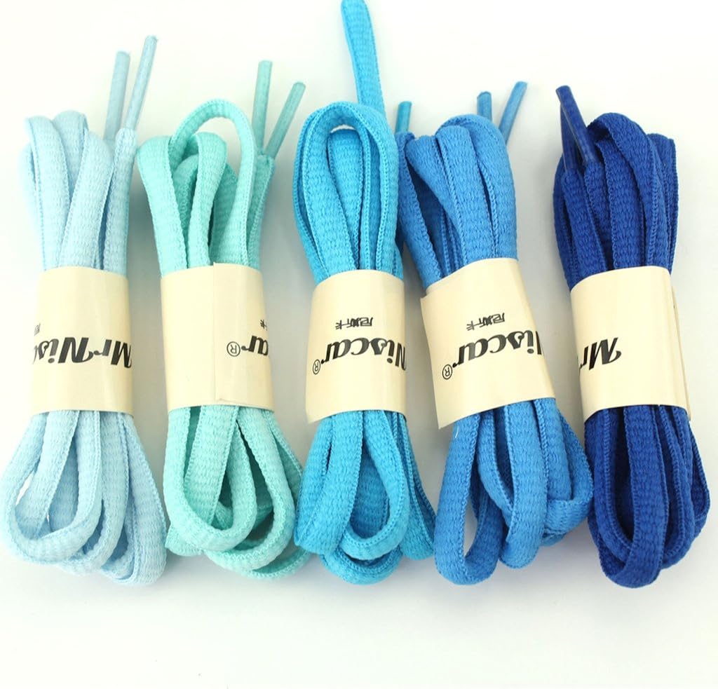 YFINE Oval Athletic Shoelaces for Sneakers Half Round Shoe Laces(2 Pair) : Clothing, Shoes & Jewelry