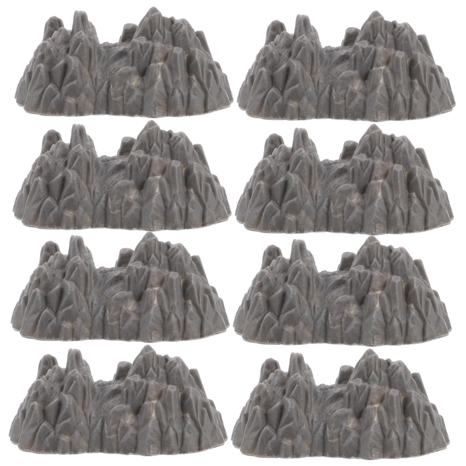 Gatuida Realistic Mini Rockery Ornament Set 20pcs Artificial Rocks Simulation Mountain Model Scenery Simulation Mountain Micro Garden Decor