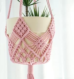 Hanging Planter with Patterns,2Packs Macrame Plant Hangers Indoor Macram...