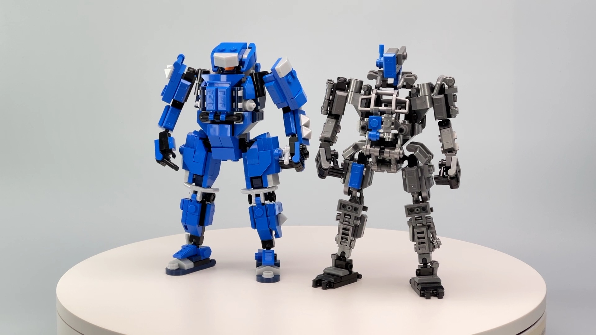Amazon.com: MyBuild Sci-Fi Keiji 5027 – Blue Armor Mech with