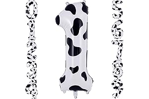Cow Print Cow Print Number 1 Balloon,Cow Print Number 1 Balloon, Large...