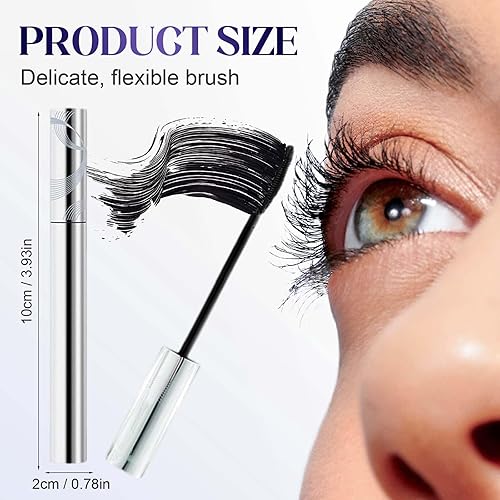 Miniatura 2 de Máscara de varita de hierro 2026, máscara de metal lavable negra, máscara rizadora 3D y voluminizadora, impermeable, a prueba de manchas, para