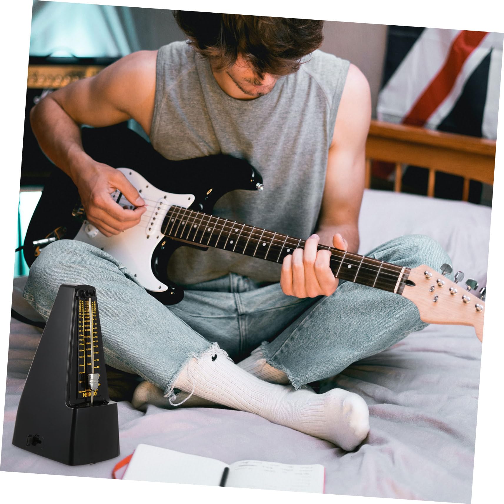 GOOHOCHY Mechanical Metronome for Drums Violin Piano Guitar Musician Beat Practice Tool