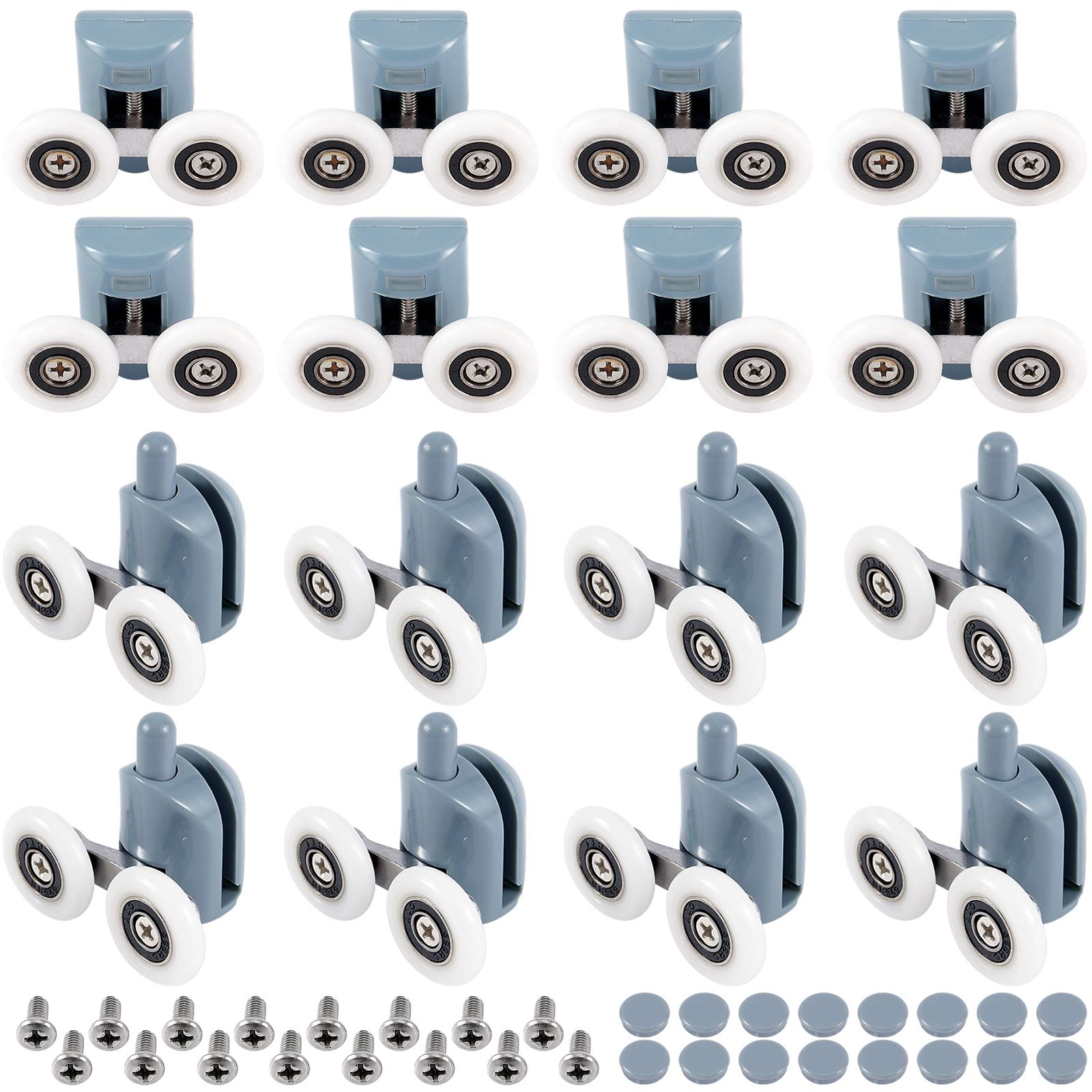 Buy HOZEON 16 PCS Diameter 1 inch Double Shower Door Rollers, 25 mm