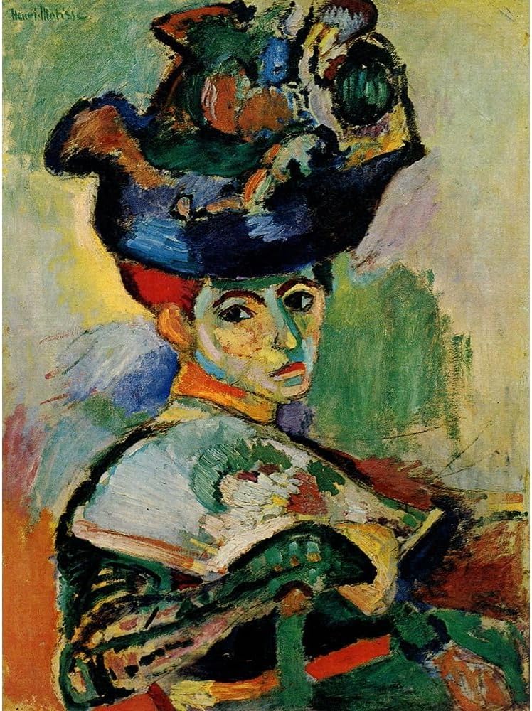 ArtDirect Woman with the Hat 1905 Unframed Art Print Giclee Poster by Matisse, Henri - Ready for Framing with Customization Sizes: 7x10, 10x14, 15x20, 21x28, 24x32, 36x48, and 45x60 Inches