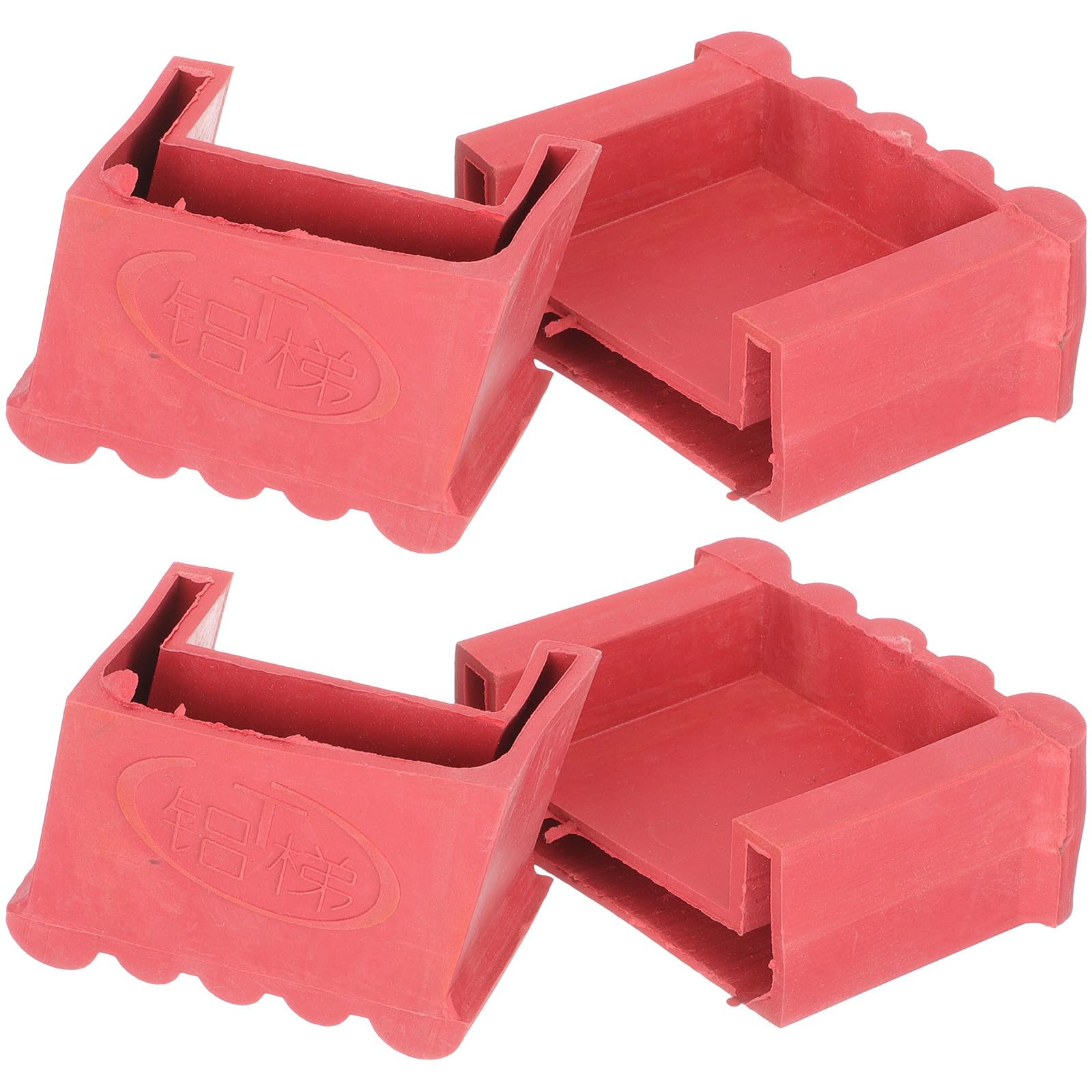 Almohadillas de goma antideslizantes Beavorty con base reforzada para pies de escalera