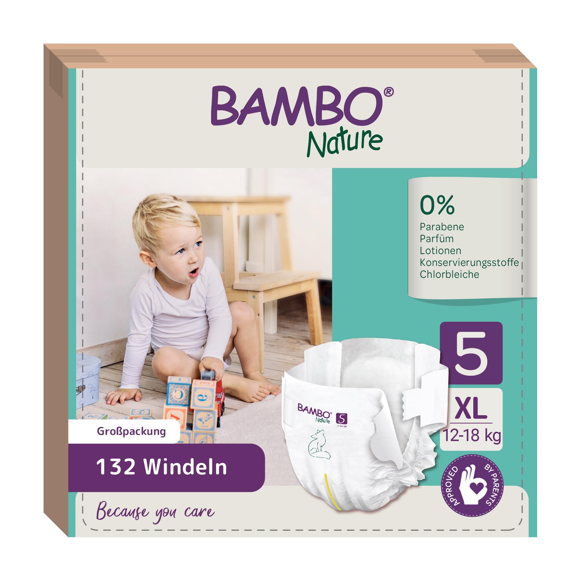 Bambo Nature Windeln Junior 5, 4,77 kg, 3 Stück