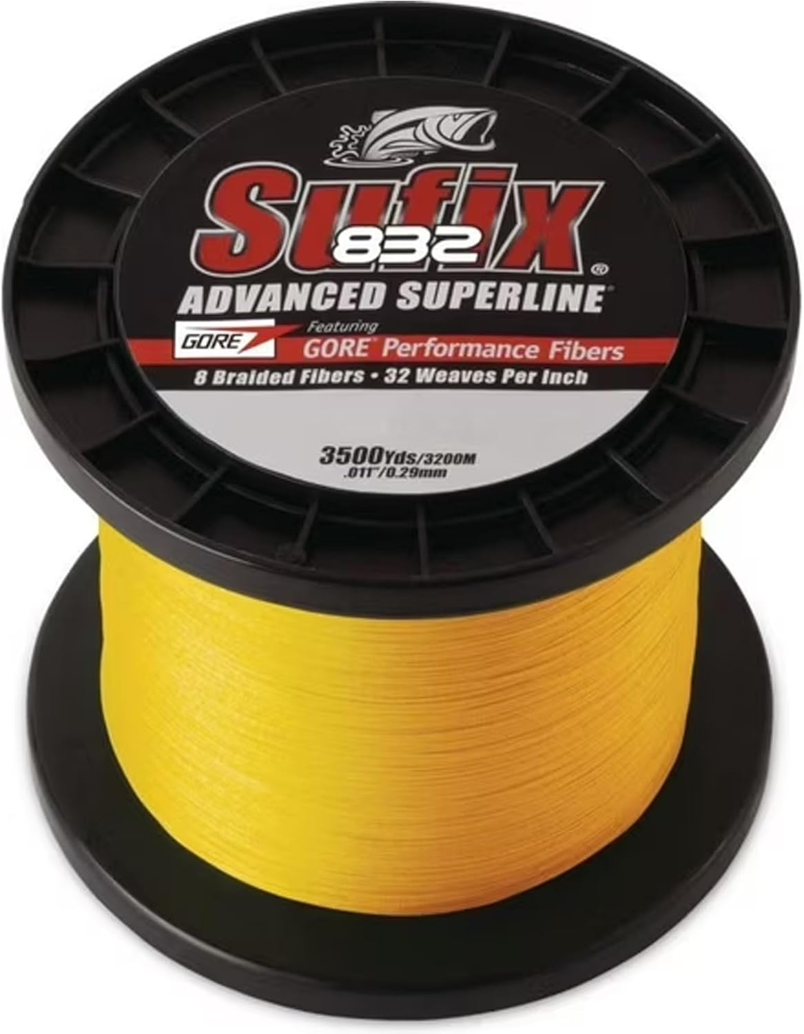 832 Braid 40 lb Hi-Vis Yellow - 3500 Yds