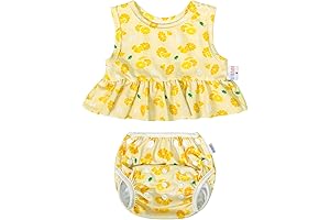 Eco-Friendly Swimsuit Diaper with Matching Tankini