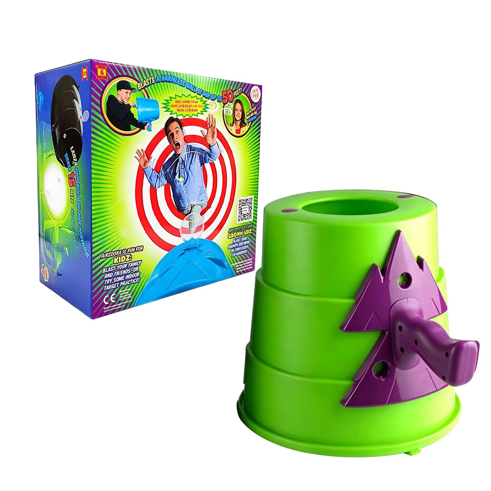 Air Cannon Toy - An air Vortex Cannon Bubble Blaster Effect，Pink | Bubble Solution, Outdoor Entertainment Tool for Garden Party Beach Games and Interactive Fun