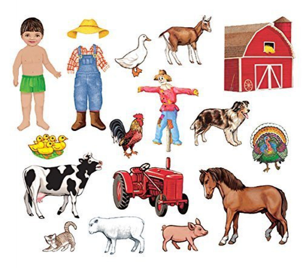 Little Folk Visuals My Farm Friends Felt Figures for Flannel Boards Precut