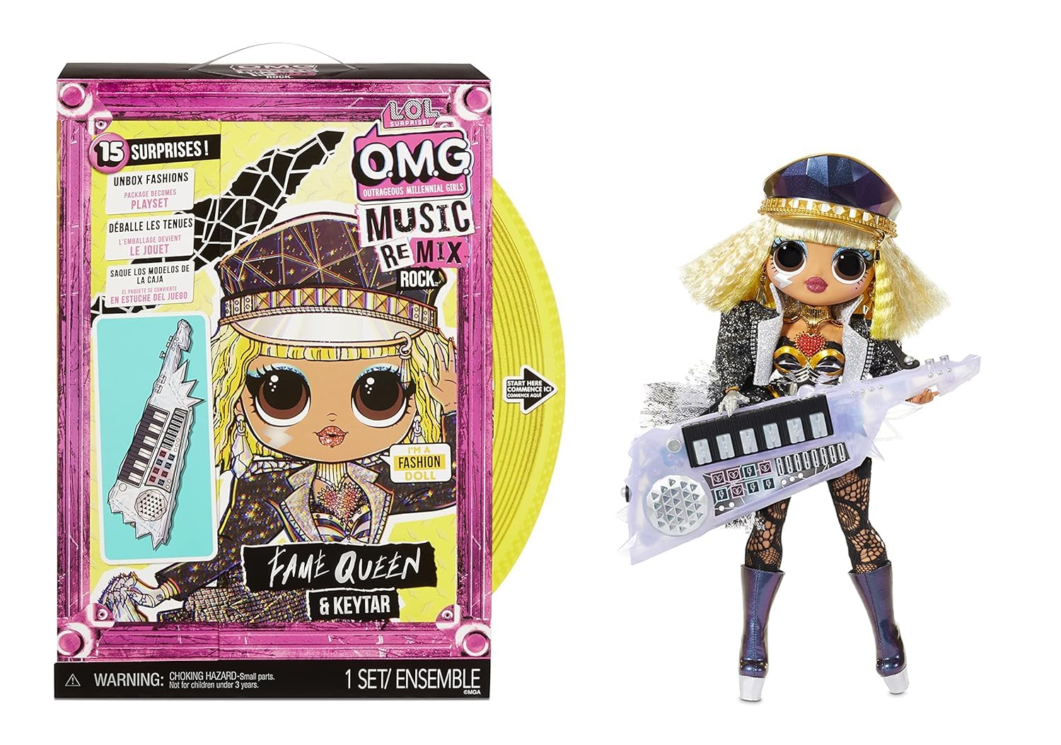 Breatoi! L*O*L. Surprise! O.M.G. Fashion Doll with more Surprises for kids age 3+ (L*O*L Music Remix Fame Queen & Keytar) (B0D332WF3R) Amazon Price History, Amazon Price Tracker