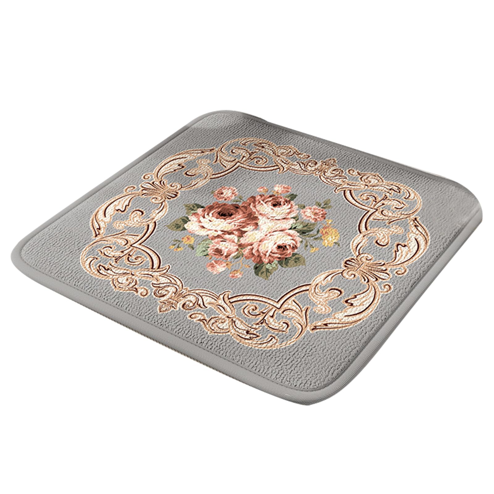 Msioytog Foam Seats Cushions with NonSlip Flower Pattern Square Pad for Enhanceds Comfort and Chair Comfort Pad