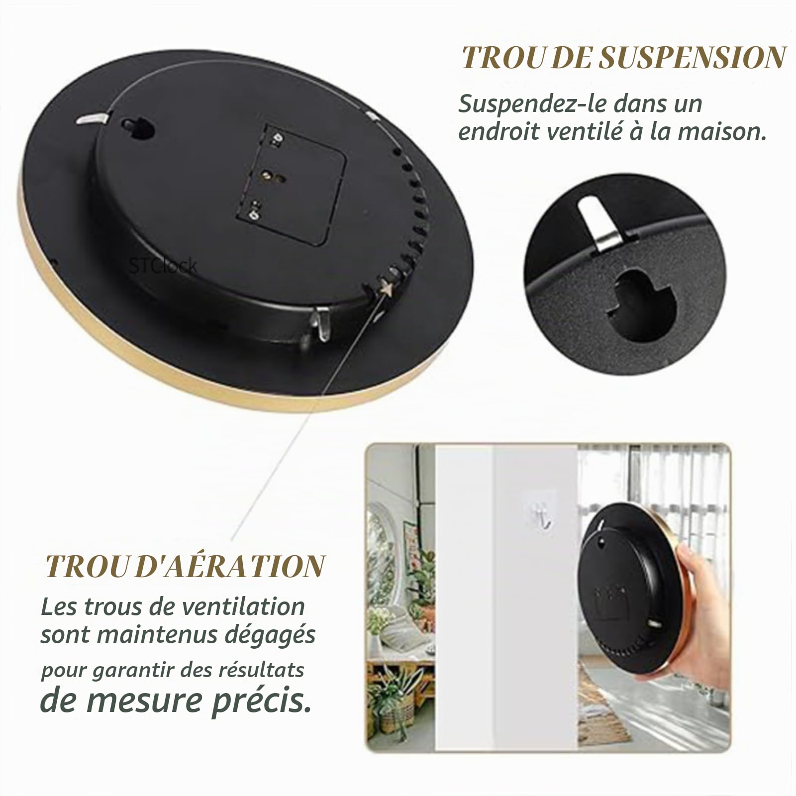 Station Météo Analogique, 3 En 1 Analogique Baromètre Hygromètre Thermomètre Pour Intérieur/Extéeieur, 15cm Fixation Murale Stations MéTéO BaromèTres En Alliage D'Aluminium Pour Les PréVisions MéTéO