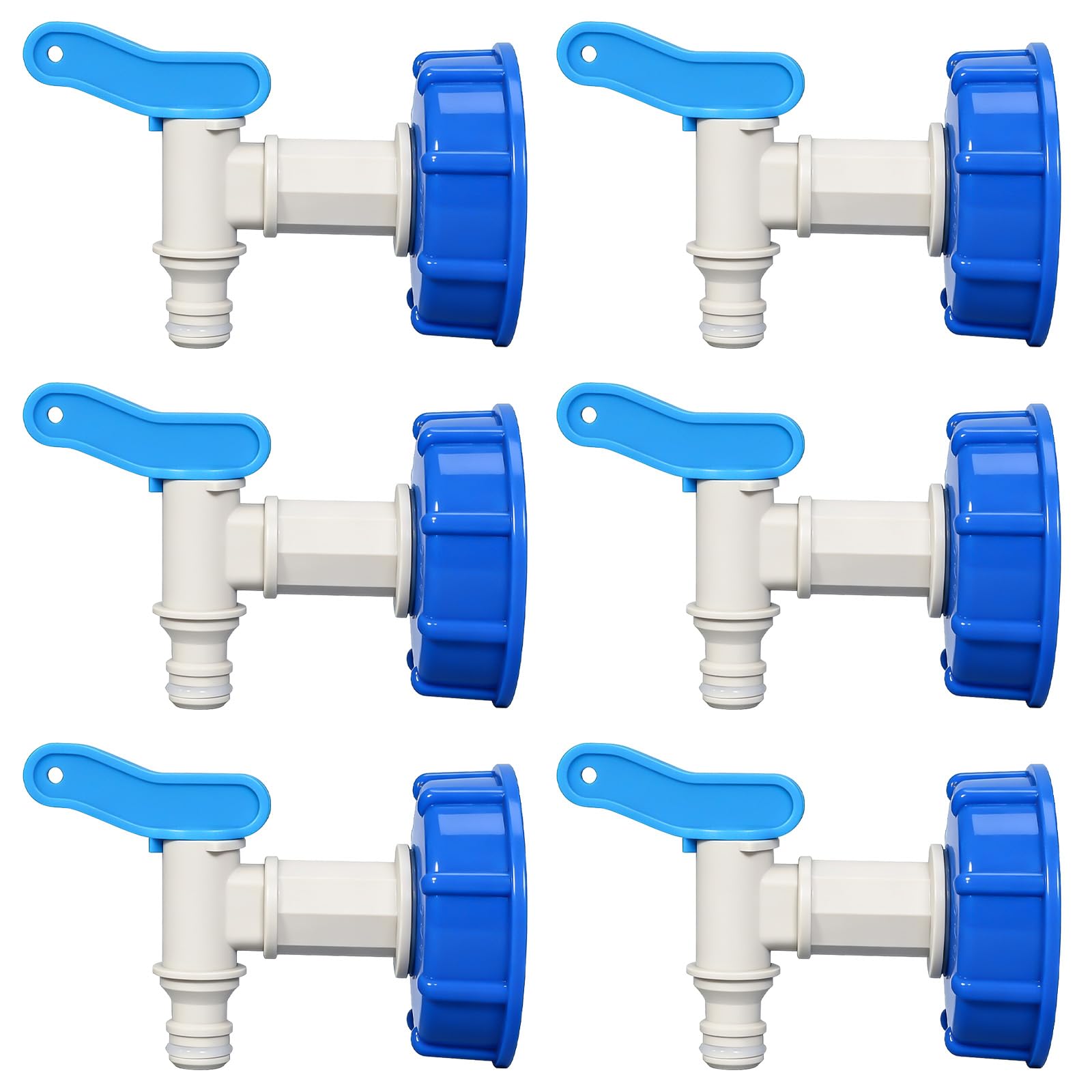6 grifos dosificadores, bidón con conexión roscada, bidón para recipiente de 15 – 60 L, grifo dosificador a prueba de fugas para llenado de agua potable, cocina, comercio, agricultura