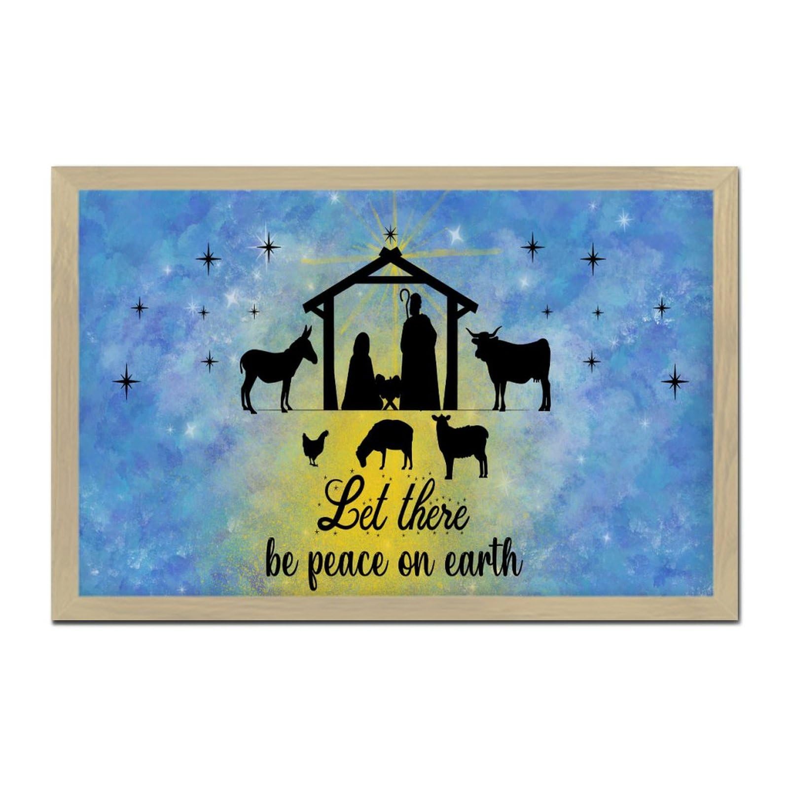 Plaque en bois Oh Holy Night pour illuminer votre porche et salon