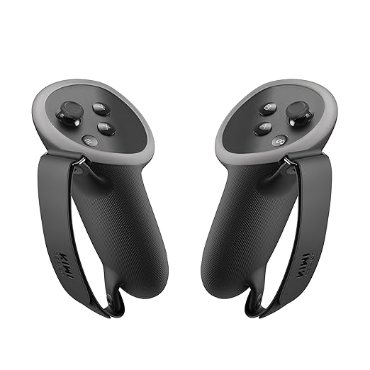 KIWI design Controller Grips Compatible with Meta Quest 3S/Quest 3 Accessories, Silicone Hand Strap Protector