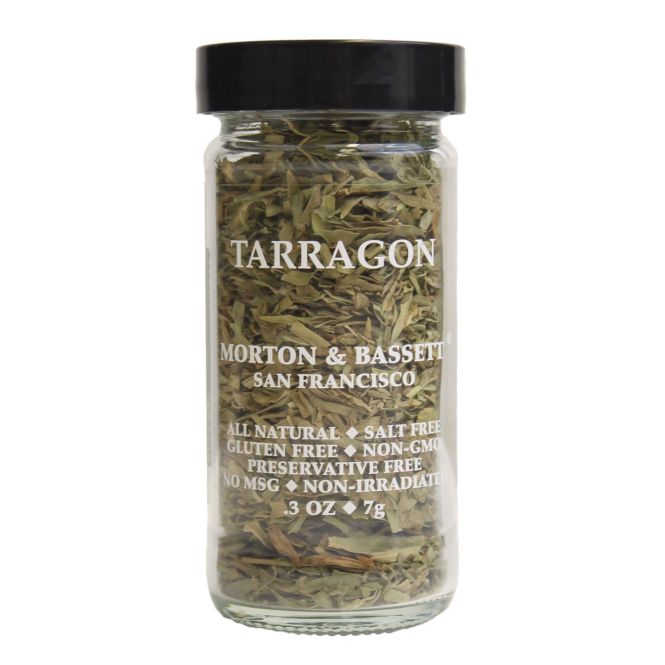 Morton & Bassett Tarragon, 0.3 oz – Non-GMO, Salt-Free, Aromatic Herb for Sauces, Chicken & French Cuisine
