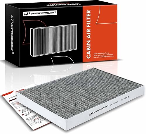 A-Premium Filtro de aire de cabina con carbón activado compatible con Dodge Charger 2006-2010, Challenger 2008-2010, Magnum 2005-2008 y Chrysler 300