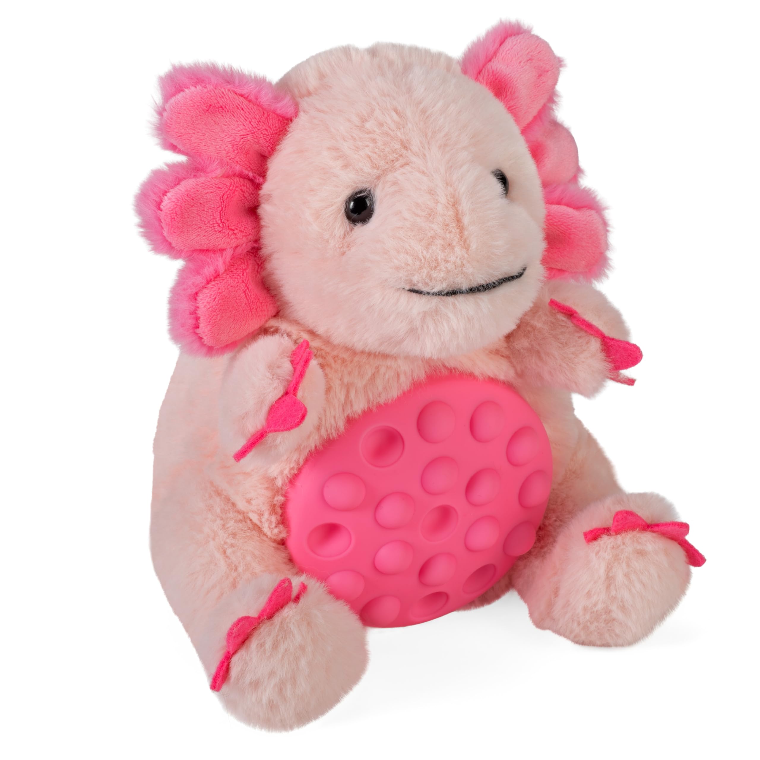 Wild Republic Poppykins Mini Axolotl, Stuffed Animal, 7.5 Inches, Plush Toy, Fill is Spun Recycled Water Bottles