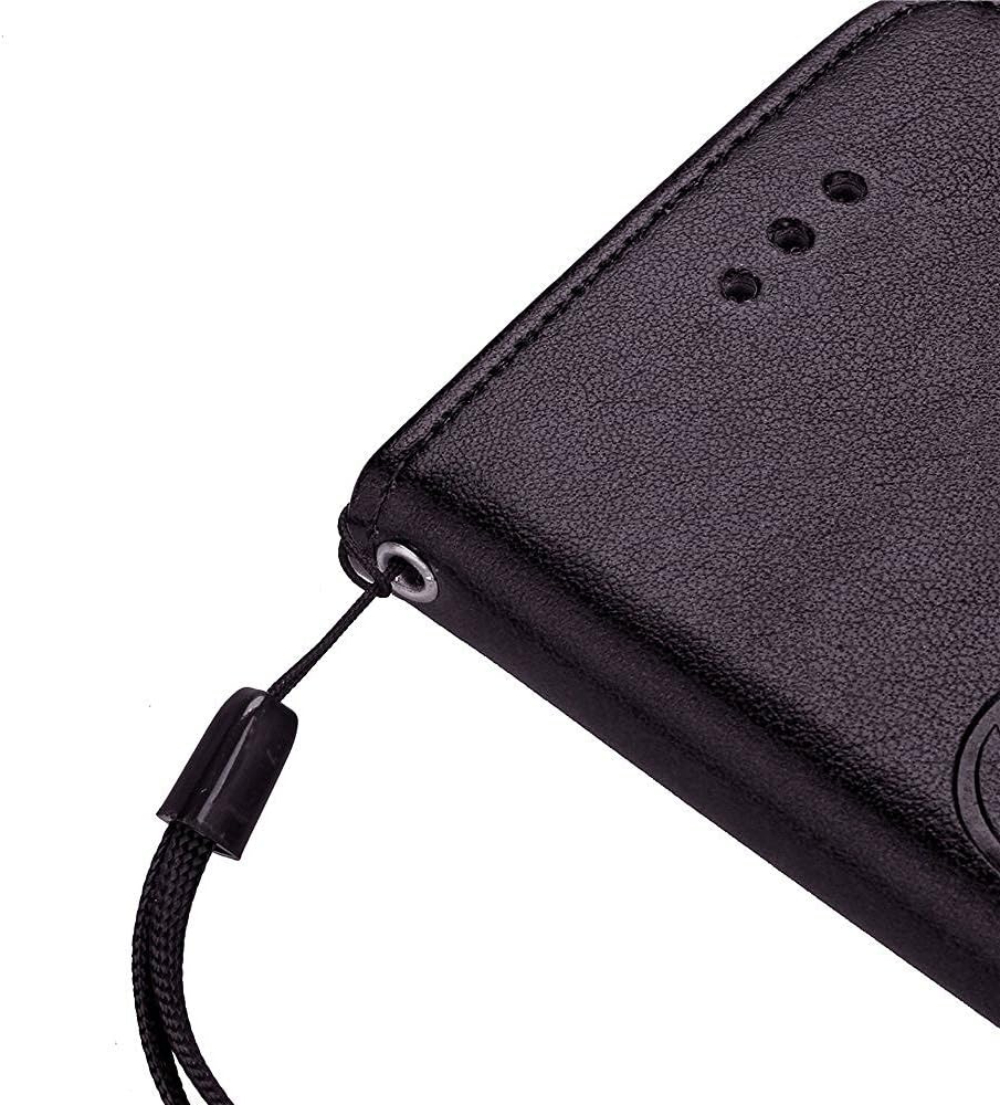 iPhone 7 Flower Wallet Case, Miniko(TM) Premium PU Leather [Flower] 3D Handmade Bling Butterfly Diamond Crystal Flip [Card Slot] Wallet Case Cover for iPhone 7 with Kickstand and Wrist Strap Pink