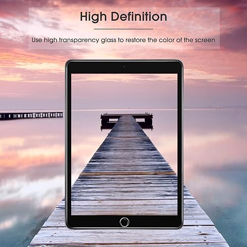 Miniatura 8 de OMOTON Paquete de 3 protectores de pantalla para iPad de 6 y 5 generación, protector de pantalla de vidrio templado compatible con Apple iPad Pro
