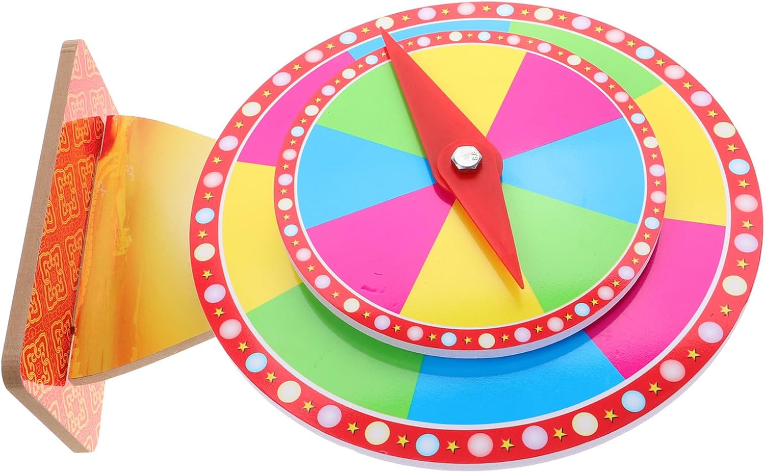 Double Layer Prize Wheel 30+20 Inches Rotating Game Turntable for Party Supplies DIY Fortune Spin Wheel for Game and Event Lottery for Adults