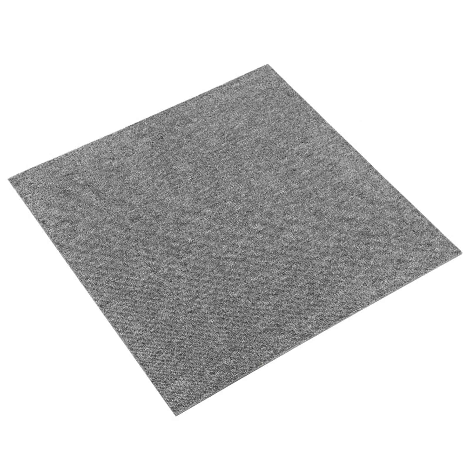 Teppichfliesen 20er Set Grau Anthrazit, Modulare Bodenfliesen 50x50 cm aus 100% Polypropylen für Büro und Wohnbereich, Robuste Auslegeware ca. 5 m² Gesamtfläche, Quadratisch