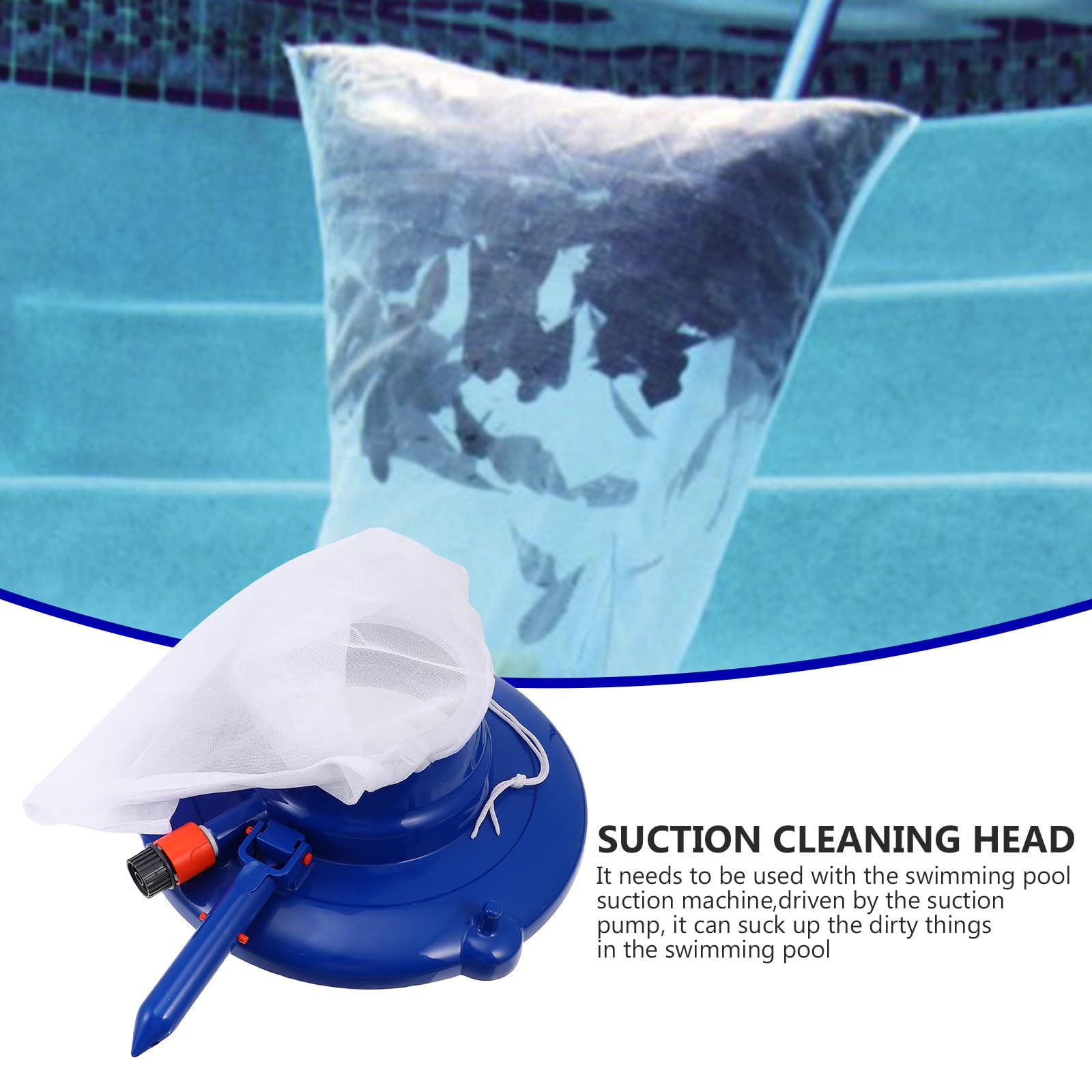 Tête D’aspiration Portable pour Piscine, Nettoyage Sous-marin Léger